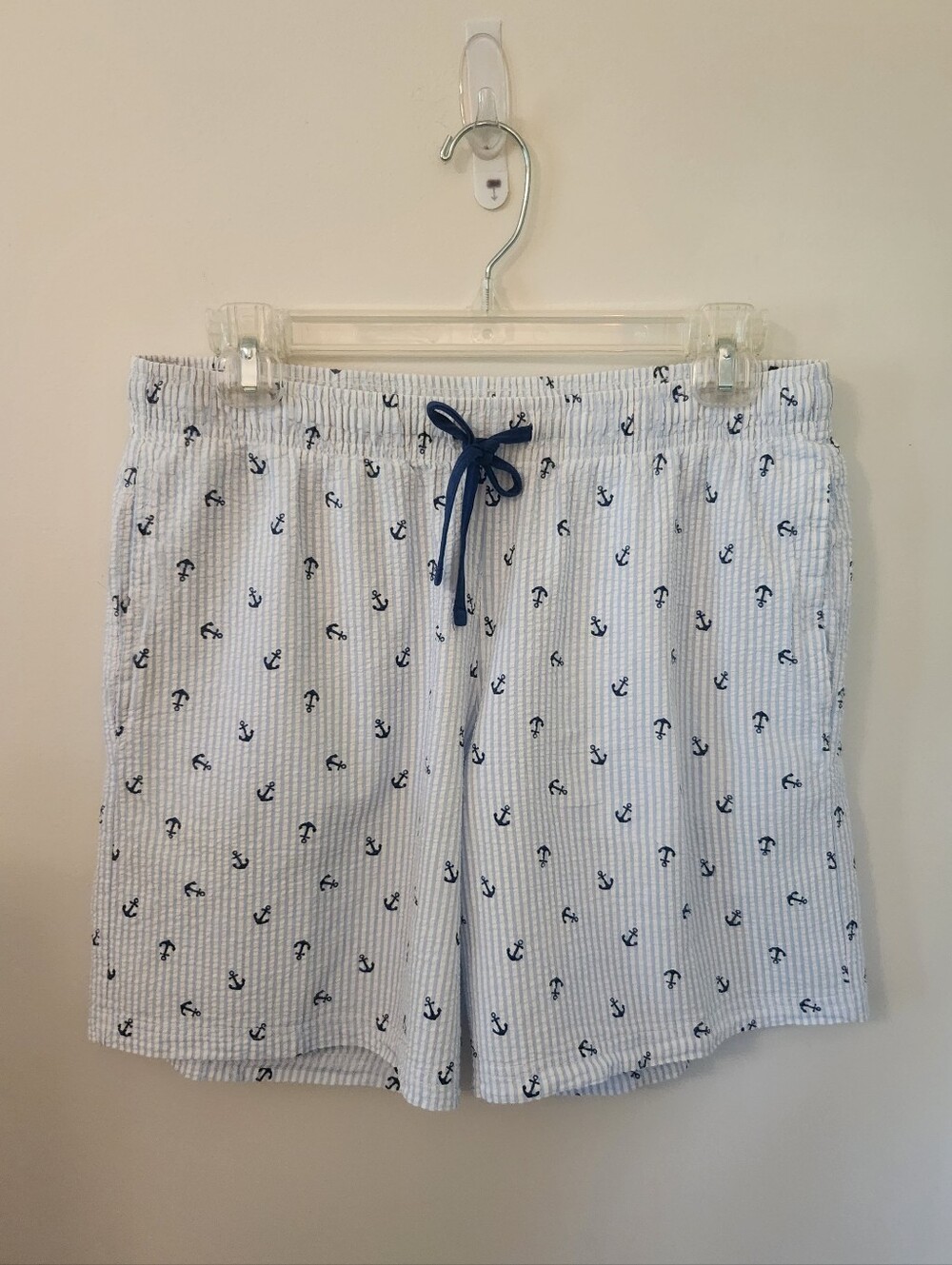 Ladie's Avenue Light Blue Anchor Shorts